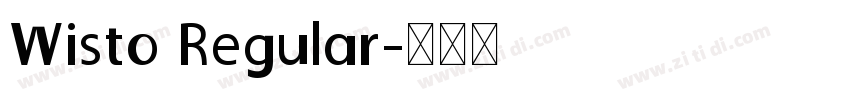 Wisto Regular字体转换
